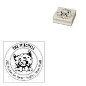 Kinkalow Cat Retouradres Rubberstempel (Gestempeld)