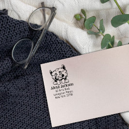 Kinkalow Kat Retouradres Pet Rubberstempel