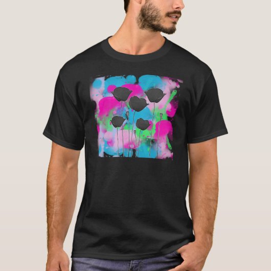 kinkhoest op verf t-shirt (Voorkant)