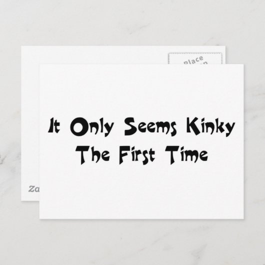 Kinky Briefkaart (Voorkant / Achterkant)