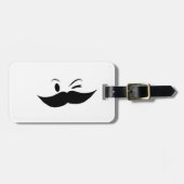 Kinky Mustache Bagagelabel (Voorkant horizontaal)