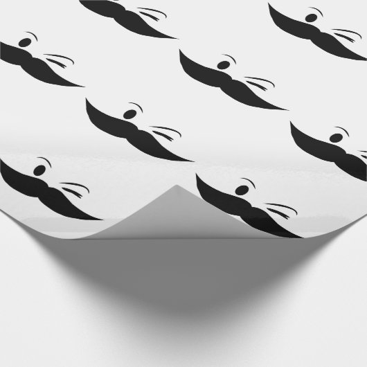 Kinky Mustache Cadeaupapier (Hoek)