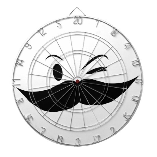 Kinky Mustache Dartbord (Voorkant)