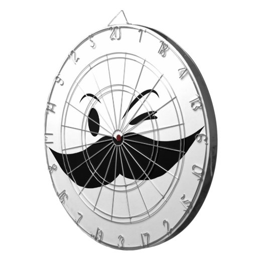 Kinky Mustache Dartbord (Voorkant Rechts)