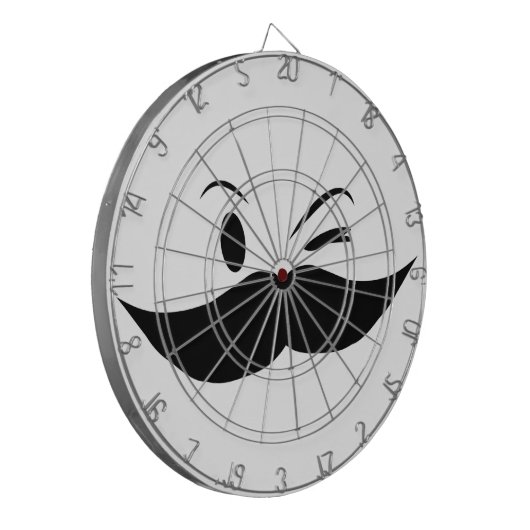 Kinky Mustache Dartbord (Voorkant Links)