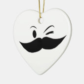 Kinky Mustache Keramisch Ornament (Links)