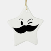 Kinky Mustache Keramisch Ornament (Rechts)
