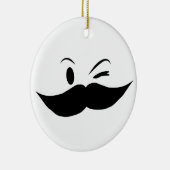 Kinky Mustache Keramisch Ornament (Rechts)