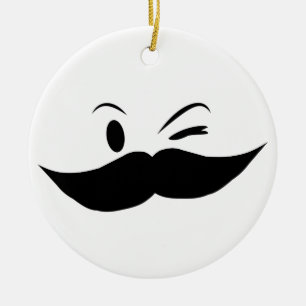 Kinky Mustache Keramisch Ornament