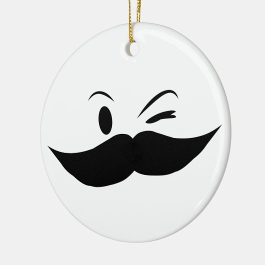 Kinky Mustache Keramisch Ornament (Links)