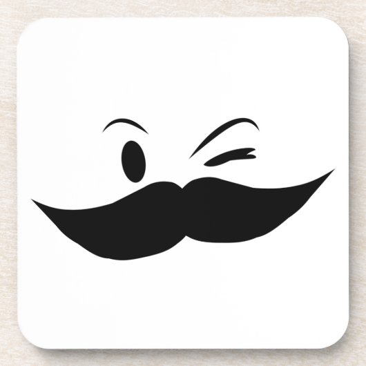 Kinky Mustache Onderzetter (Voorkant)
