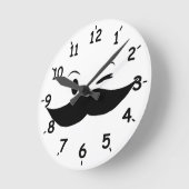 Kinky Mustache Ronde Klok (Hoek)