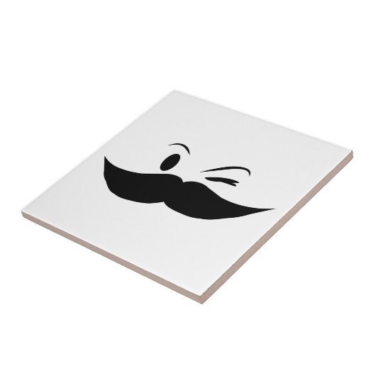 Kinky Mustache Tegeltje (Zijkant)