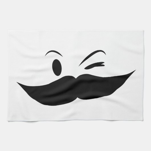 Kinky Mustache Theedoek (Horizontaal)