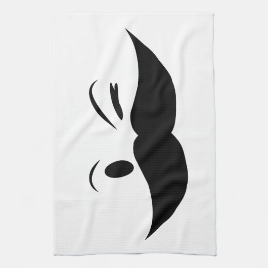 Kinky Mustache Theedoek (Verticaal)