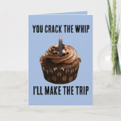 KINKY ROMANTIC FUNNY CRACK WHIP BIRTHDAY KAART (Voorkant)