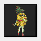 Kinky volwassen swinger fruitige ananas magneet (Voorkant)