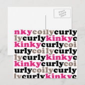 kinkycurlycoproteïne briefkaarten (Voorkant / Achterkant)