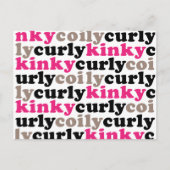 kinkycurlycoproteïne briefkaarten (Voorkant)