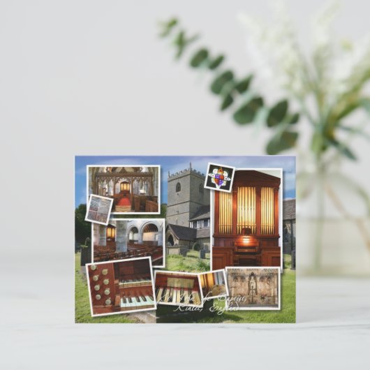 Kinlet Kerk en orgaanmontage Briefkaart (Staand voorkant)
