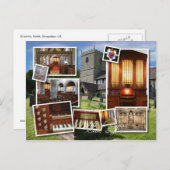 Kinlet Kerk en orgaanmontage Briefkaart (Voorkant / Achterkant)