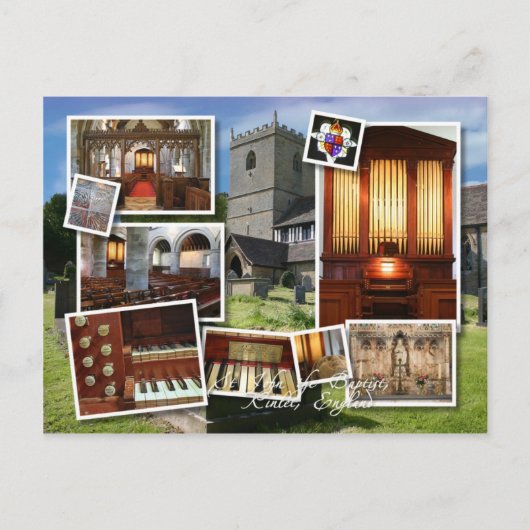 Kinlet Kerk en orgaanmontage Briefkaart (Voorkant)