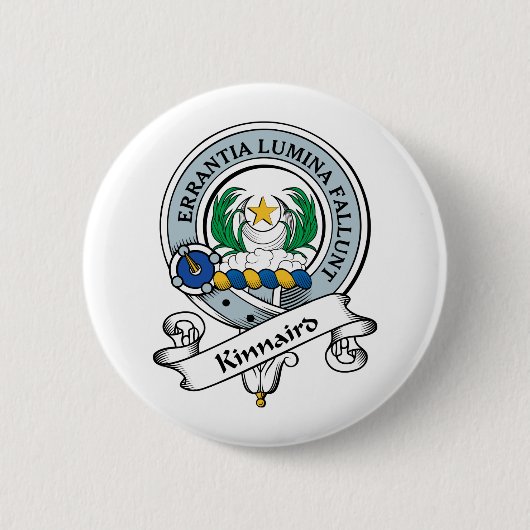 Kinnaird Clan Badge Ronde Button 5,7 Cm (Voorkant)