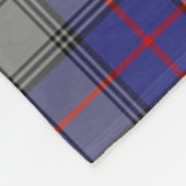 Kinnaird Clan Badge Tartan Pset Fleece Deken (Hoek)