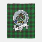 Kinnear Clan Badge Tartan Pset Fleece Deken (Voorkant)