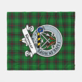 Kinnear Clan Badge Tartan Pset Fleece Deken (Voorkant (Horizontaal))