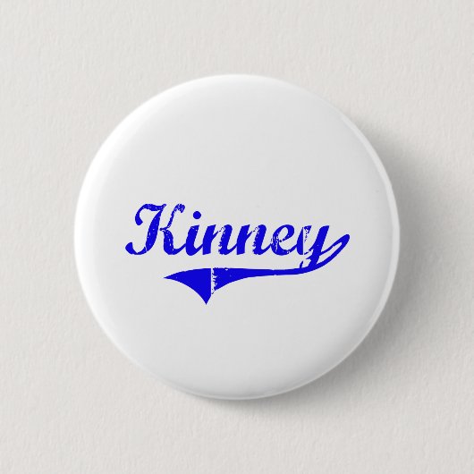 Kinney Surname Classic Style Ronde Button 5,7 Cm (Voorkant)