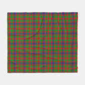Kinninmont Schotse ruit Fleece Deken (Voorkant (Horizontaal))