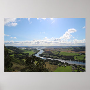 Kinnoull Hill Uitzicht Poster