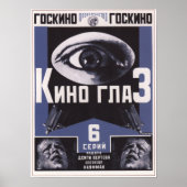 Kino Eye van Dziga Vertov USSR Movie 1924 Poster (Voorkant)