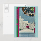 Kinryuzan Temple, Asakusa door Ando, Hiroshige Uki Briefkaart (Voorkant / Achterkant)