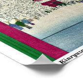 Kinryuzan Temple, Asakusa door Ando, Hiroshige Uki Poster (Hoek)