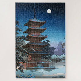 Kinryuzan Temple in Asakusa door Tsuchiya Koitsu Legpuzzel