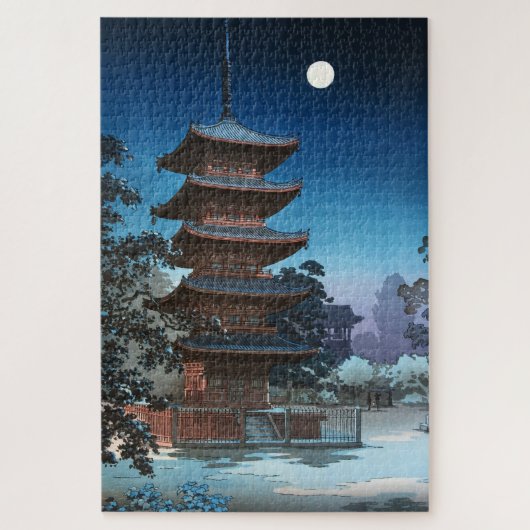 Kinryuzan Temple in Asakusa door Tsuchiya Koitsu Legpuzzel (Verticaal)