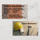 Kin's_masonry Visitekaartje (Voorkant / Achterkant)