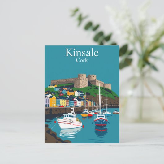 Kinsale Cork Ireland Irish Coastal Village Briefkaart (Staand voorkant)