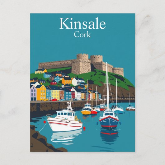 Kinsale Cork Ireland Irish Coastal Village Briefkaart (Voorkant)