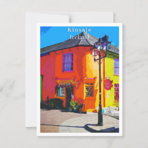 Kinsale Cork Ireland Retro Style Briefkaart