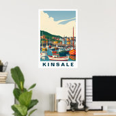 Kinsale Haven Ierland Vintage Reis Kunst Poster (Thuiskantoor)