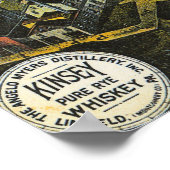 Kinsey Distillery Whiskey Linfield PA Poster (Hoek)