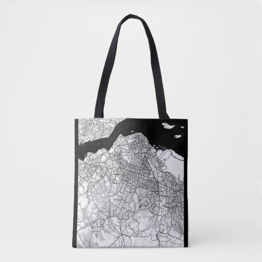 Kinshasa DR Congo Kaart Tote Bag (Voorkant)