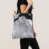 Kinshasa DR Congo Kaart Tote Bag (Dichtbij)