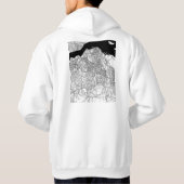 Kinshasa DR Congo Map Hoodie (Achterkant)