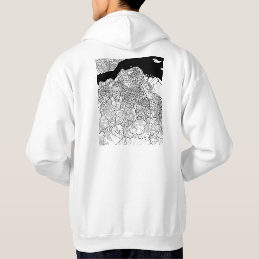 Kinshasa DR Congo Map Hoodie (Achterkant)