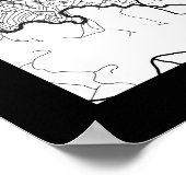 Kinshasa DR Congo Map Poster (Hoek)