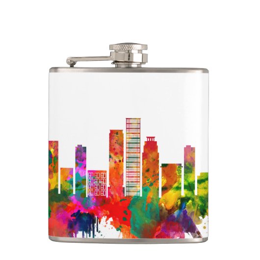 Kinshasa DR Congo Skyline Heupfles (Voorkant)